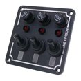 thumbnail image 3 of Panel de interruptor marino de 3 vías, 12V 24V con fusible indicador de para ATV instalar Zulema Panel de interruptores, 3 of 8
