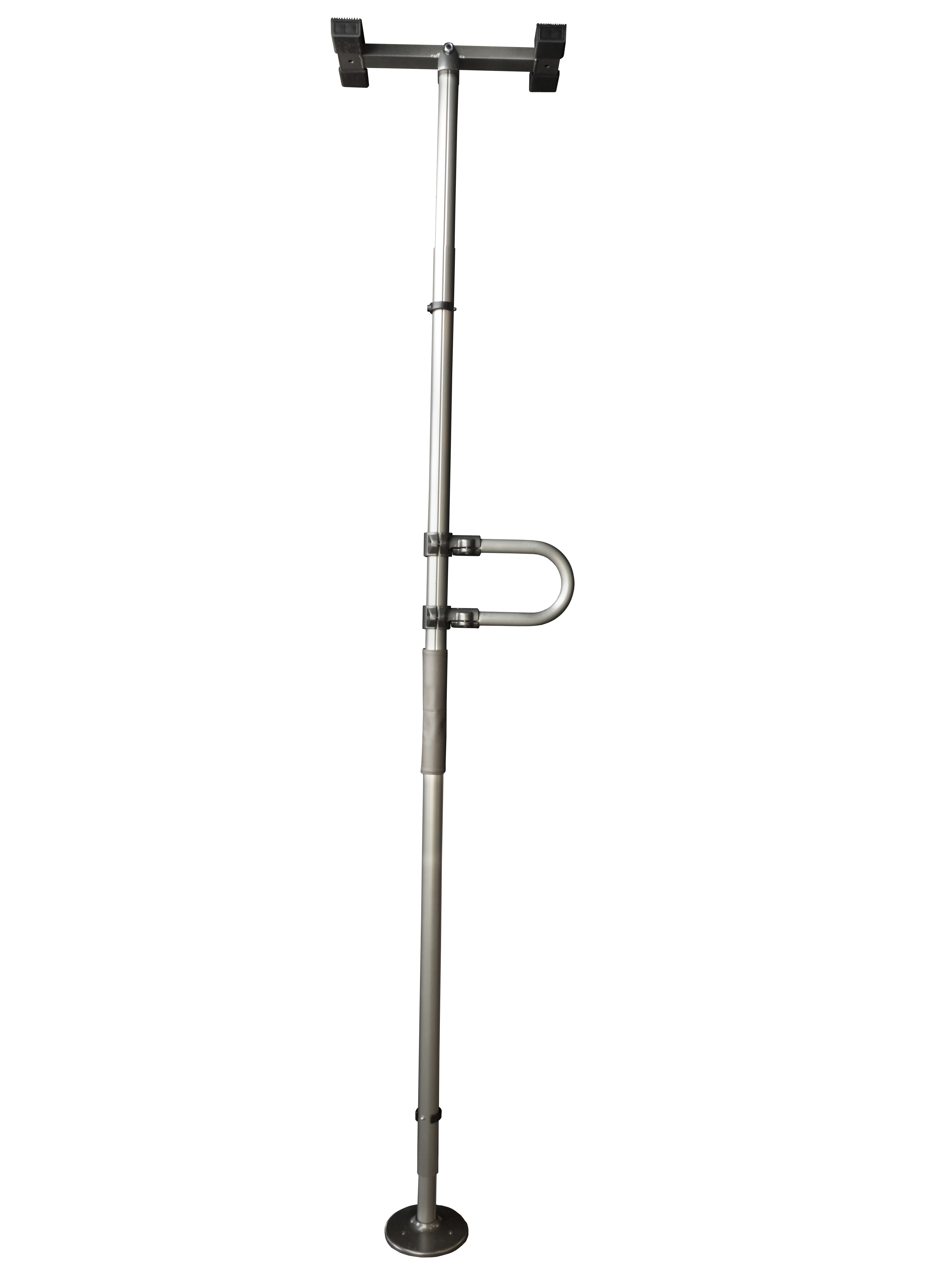 Signature Life Sure Stand Pole Single Grab Bar Accessory Graphite