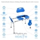 Platinum Health Sliding Shower Chair - Padded Transfer Bench For Bathtub, 420 Lb Capacity