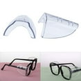 thumbnail image 2 of Yesbay 2Pcs Safety Eye Glasses Side Shields Non-toxic Clear Flexible Goggles Protector, 2 of 5