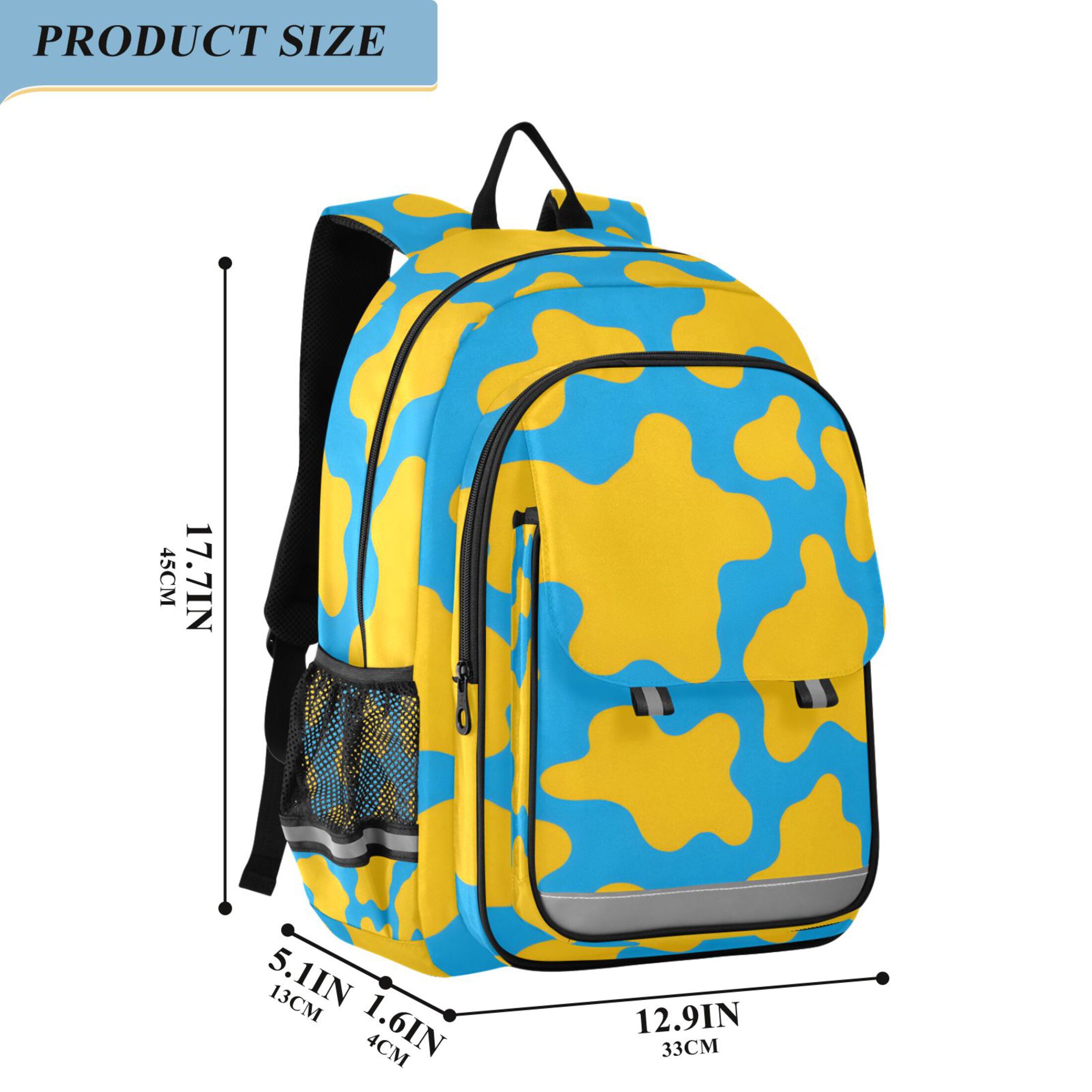 ALAZA Cow Print Laptop Backpack Purse Travel Bag Casual School Bookbag Rucksack for Women Men