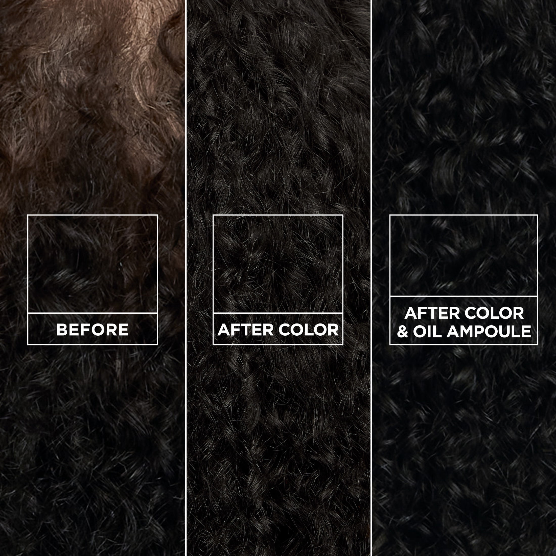 Garnier Nutrisse 0% Ammonia Glossy Curl Nourishing Permanent Hair Color Kit, CR1 Glossy Black, 1 Kit