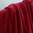 thumbnail image 6 of Exclusivo Mezcla Waffle Textured Fleece Blanket, Super Soft and Warm Throw Blanket for Couch, Sofa and Bed (Deep Red, 40"x50")-Cozy, Fuzzy and Lightweight, 6 of 9