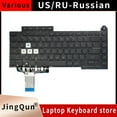 thumbnail image 2 of New US Russian Spanish For Asus ROG Strix G15 G513 G513Q G513QM G513QY G533 Keyboard US Backlit 2021 RU RGB Backligh, 2 of 5