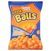 (3 pack) (3 Pack) Great Value Cheese Balls, 16 oz