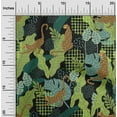 thumbnail image 1 of oneOone Viscose Jersey Light Green Fabric Tropical Leaves & Leopard Sewing Fabric By The Yard Printed Diy Clothing Sewing Supplies 60 Inch Wide, 1 of 5