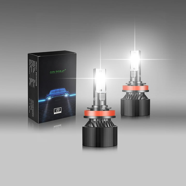 G9 H8 H9 H11 LED Headlight Bulbs 6000-6500K 80W 12000LM