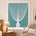 thumbnail image 5 of Thermal Insulated Blackout Curtains Room Darkening Drapes With Sheer Overlay Window Decor For Bedroom And Living Room, 5 of 6