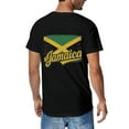thumbnail image 2 of T-shirt Jamaican Pattern  Soft Cotton Adult Heat-Transfer Graphic T-Shirt - 180g Breathable Fabric, Unisex Summer Casual Wear with Durable Heat-Printed Design, 2 of 9