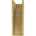 thumbnail image 4 of 8"W x 16"D x 24"H Classic Crestline Rough Cedar Woodgrain TimberThane Corbel, Primed Tan, 4 of 6