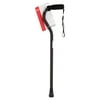 Equate Aluminum Mobility Offset Handle Cane with Foam Handles, Adjustable Height, Black