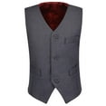 thumbnail image 2 of Visaccy 4cps Boys Grey Suits Slim Fit Dress Clothes Ring Bearer Outfit, 2 of 4