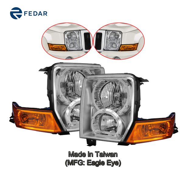 Headlight Lamp Fit Jeep Commander 2006 2007 2008 2009 2010 Pair Set