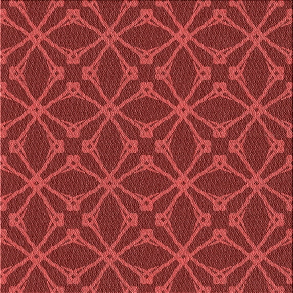 Ahgly Company Machine Washable Indoor Square Transitional Tomato Red Area Rugs, 7' Square