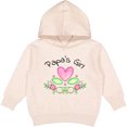 thumbnail image 2 of Inktastic Papa's Girl Heart Flowers Toddler Hoodie, 2 of 4