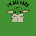 thumbnail image 2 of Boy's Star Wars: The Mandalorian The Child I'm All Ears Graphic Tee Kelly Green X Small, 2 of 4