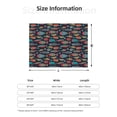thumbnail image 5 of Naloa Colorful Fish Flannel Blankets - Thick and Warm Blanket for Winter, Soft Fuzzy Plush King Blanket for All Seasons40"x30", 5 of 6