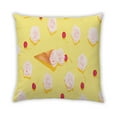 thumbnail image 2 of Ahgly Company Color Focus Yellow Indoor Throw Pillow, 18 inch by 18 inch, 2 of 6