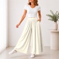 thumbnail image 4 of PBFRDSJ Women's Y2k Baggy Palazzo Wide Leg Pants Casual High Waisted Solid Pants for Lounge Wear, 4 of 6