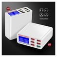 thumbnail image 3 of 8A QC3.0 USB Charger with LCD Display 6 Ports Desktop Mobile Phone Charger Smart Fast Charging for Smart Phones Tablet PC ,Universal Compatibility, 3 of 4