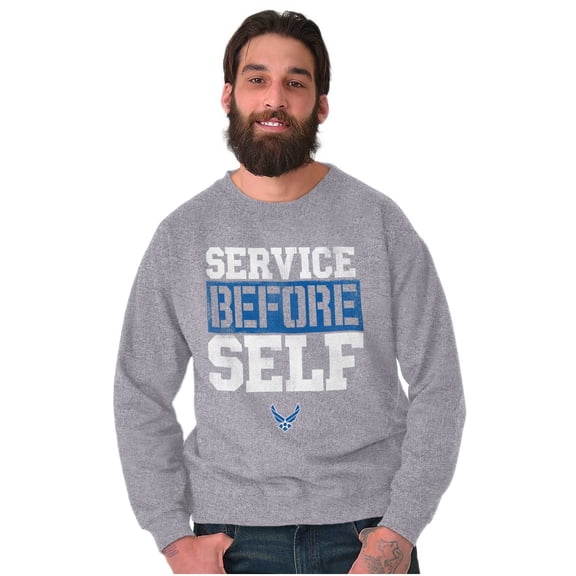 US Airforce Service Before Self Sweatshirt for Men or Women Brisco Brands S