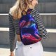 thumbnail image 5 of Easygdp Cosmic Cat Psychedelic Journey Mochila de Lona Resistente para Laptop, Compatible con Laptops de 15 a 17 pulgadas, Ideal para Escuela, Trabajo y Viajes-Small, 5 of 5