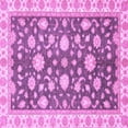 thumbnail image 1 of Ahgly Company Indoor Square Oriental Purple Traditional Area Rugs, 5' Square, 1 of 4