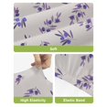 thumbnail image 4 of Purple Olive Leaves Bar Stool Covers Set of 6, Spring Pastoral Branches Plants Beige Stretch Bar Chair Covers with Backs, Removable Pub Counter Height Chair Cover for Kitchen Dining Room Cafe, 4 of 7