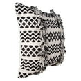 thumbnail image 5 of Harlow Black Woven Square Accent Throw Pillow, 18" x 18", 5 of 6