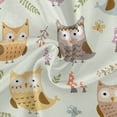 thumbnail image 2 of Coolnut 60" Owl Round Tablecloth, Waterproof Spillproof Polyester Fabric Table Cover with Zipper Umbrella Hole for Outdoor Patio Garden Dining Party, 2 of 7