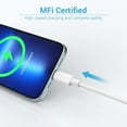 thumbnail image 2 of DEBGFS for  Charger Cord MFi Certified - Lightning Cable 3Pack 3ft Durable Lightning to USB A Charging Cable Compatible with  13 12 11 Pro Max iPad Airpods, 2 of 8