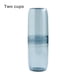 thumbnail image 4 of Estuche de cepillo de dientes Portátil Pasta de dientes Contenedor Polvo a prueba de polvo Plástico Diario Uso Diario Sencillo Holder Holder College Senderismo Dos tazas-azul Noticed HA028212-01, 4 of 7