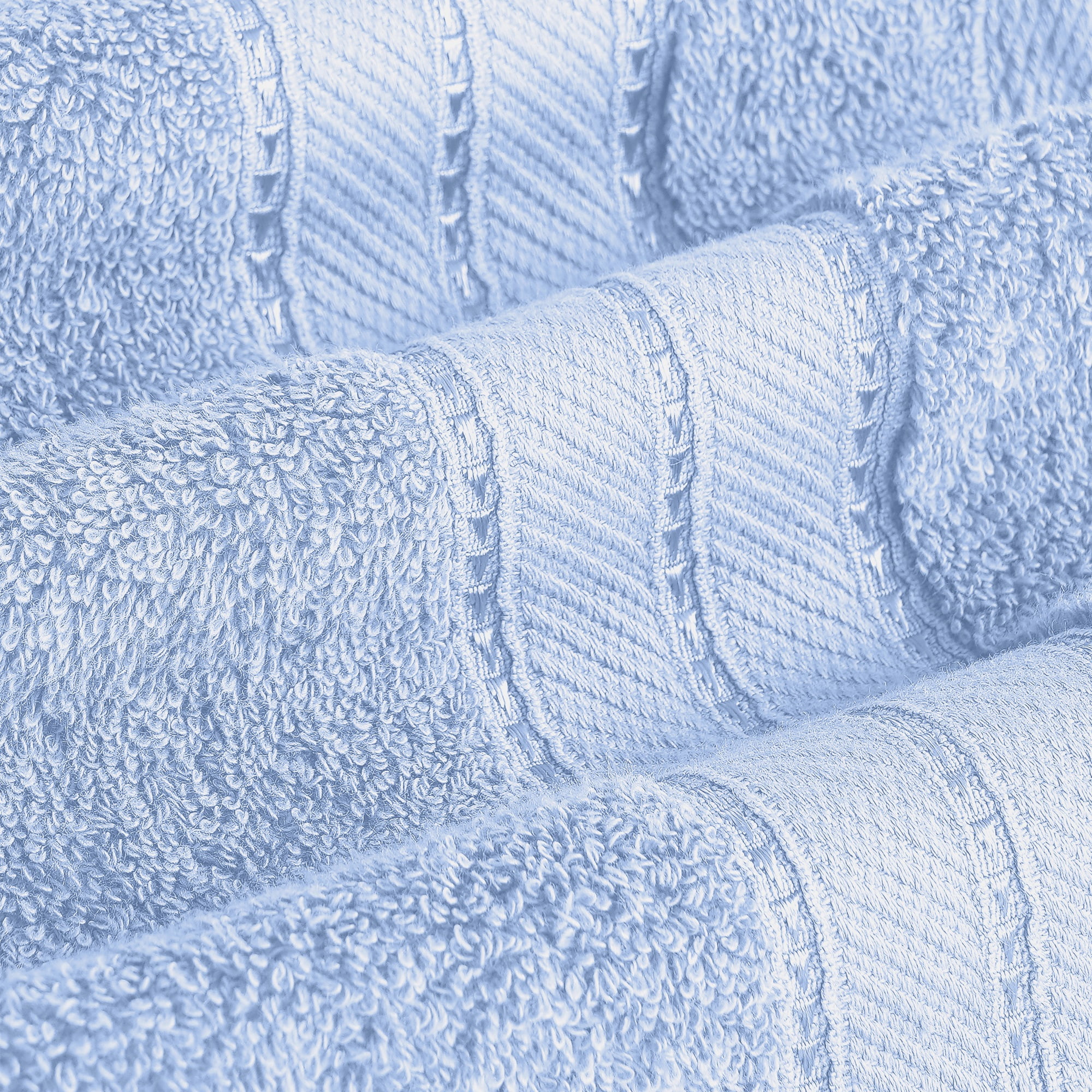 Modern Threads Spunloft 6-Piece Cotton Bath Towel Set, Blue