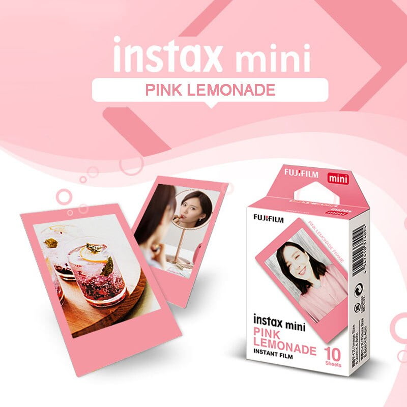 Instax Mini film Pink Lemonade 10 Unidades. compatible con instax mini film.  Disponible en smartdevice
