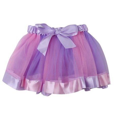 toddler tulle tutu ballet rainbow skirt kid dance dress baby