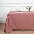 thumbnail image 4 of BalsaCircle 90" x 132" Polyester Rectangular Tablecloth Cinnamon Rose, 4 of 8