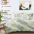 thumbnail image 4 of Sage Green Summer Botanical Bedding 3 Piece Duvet Cover Set Full Size, Palm Leaf Modern Art Soft Microfiber Comforter Cover with Zipper Closure & Pillowcases, Wrinkle & FadeResistant Quilt Cover, 4 of 9