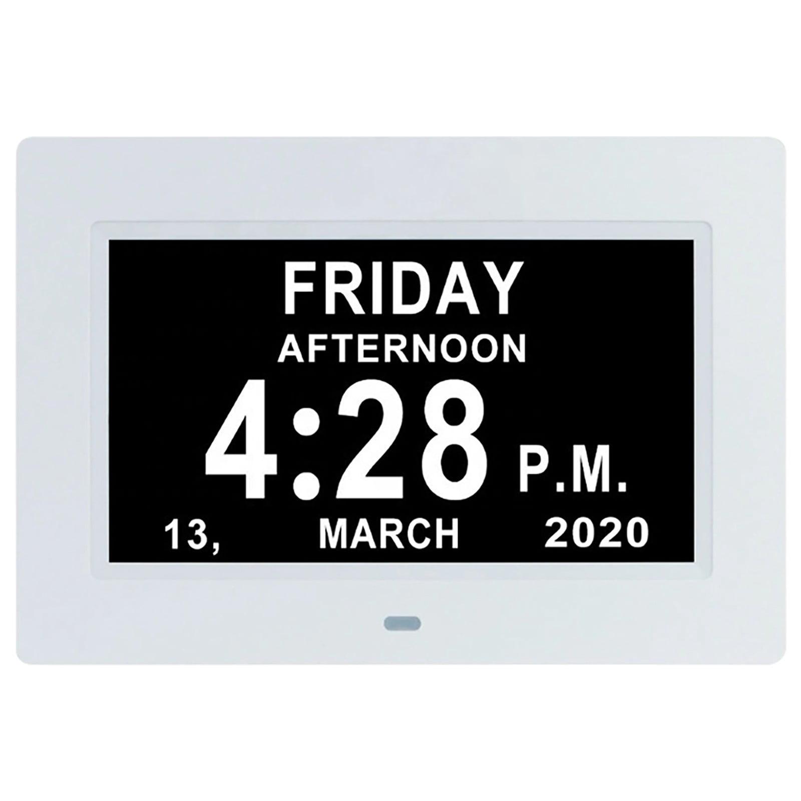 Hilehuti Halloween Clearance Clock,7 Inch Digital Clock Machine Elderly Alarm Clock Electronic Calendar Clock Reminder Machine