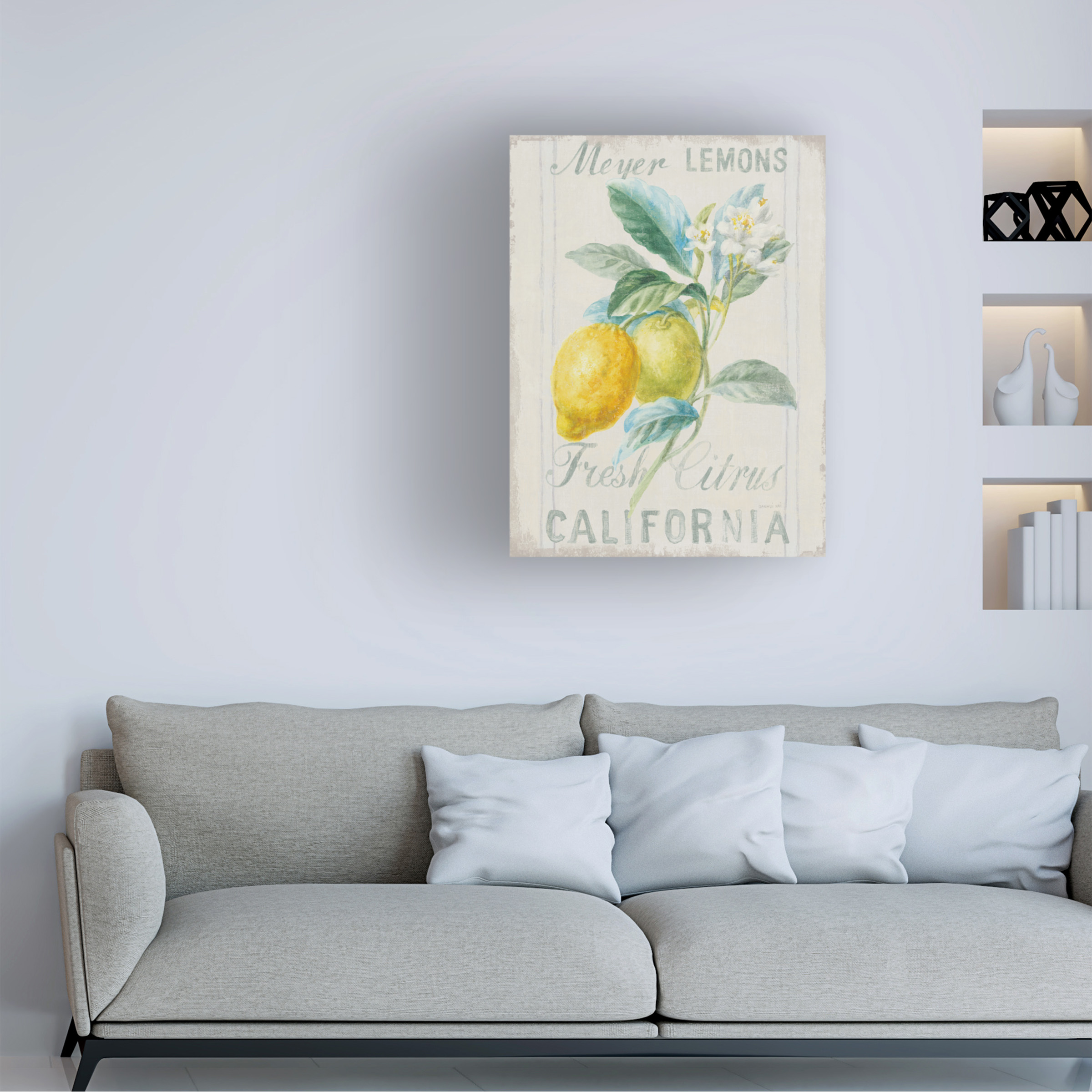 Trademark Fine Art 'Floursack Lemon II' Canvas Art by Danhui Nai