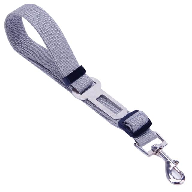 Methold Arnés de restricción de cinturón ajustable para coche para mascotas, correa de viaje para coche, accesorios para vehículos Suministros para perros gris