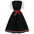 thumbnail image 6 of S LUKKC LUKKC Oktoberfest Costume for Women Dirndl Dresses Set German Oktoberfest Dress Up Outfits Bavarian Costume for Halloween Carnival Cosplay Dress Set, 6 of 9