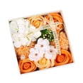 thumbnail image 4 of Jabón de baño de flores romántico, perfumado floral, jabón de flores, para el día de San Valentín, aniversario, boda de Acción de Gracias , Naranja, 4 of 8