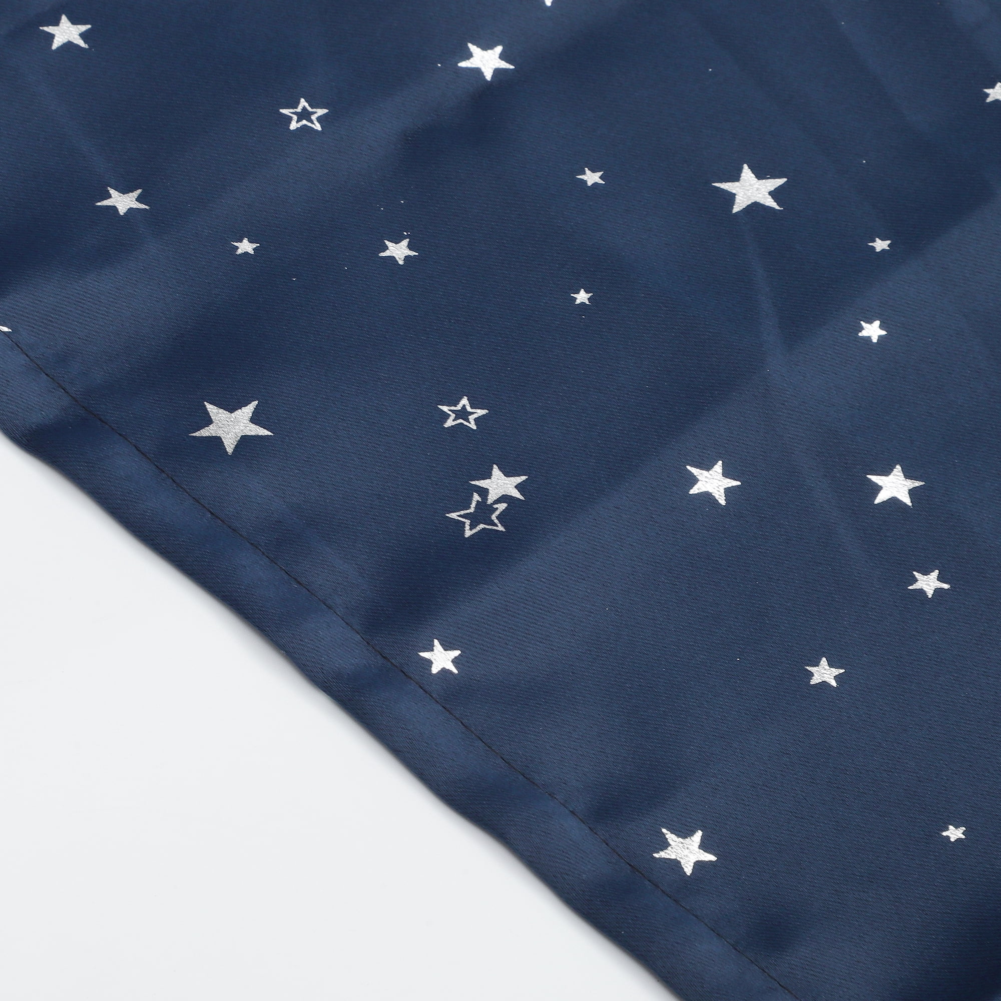 Unique Bargains 2pcs Blackout Short Window Curtains Navy Blue 23(in) WIDE