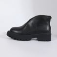 thumbnail image 5 of Dasayo Chunky Women's Boots Black Snow Ankle Slip on Faux Leather Block Heel Booties Woman Shoes 36, 5 of 9