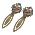 thumbnail image 2 of Starfish Book Accessories: Vintage Copper-Colored Lace Bookmarks - Set of 2 Stainless Steel Bookmarks for Readers and Book Lovers, 2 of 5