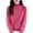 Hot Pink, variant on Womens Tops Thermal Leggings For Women Women's Fashion Casual Solid Color Semi-turtle Neck Loose Bottoming Knitted Bottoming Shirt Top,Beige,M