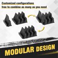 thumbnail image 2 of Rack Llave Magnética 23pcs Organizador Modular Desmontable para Pros Mecánicos Hombres () Negros, 2 of 9