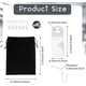 thumbnail image 2 of 30 piezas de ganchos conectores para perchas de ropa, clips de percha cerrados, clips de extensión para perchas con bolsa de tela con cordón - Blanco, 2 of 5
