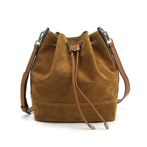 Bolso bandolera AFKOMST de piel con cordón para mujer