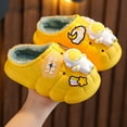 thumbnail image 3 of XIYON Kids Slippers Boys Girls Winter Warm Shoes For Kids Cozy Indoor Outdoor Soft Lined Children's Booties With Heel Cover 36, 3 of 3